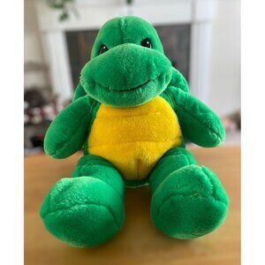 Build A Bear Turtle  Removable Shell That Has Hidden Pocket 2000 Green & Yell0w